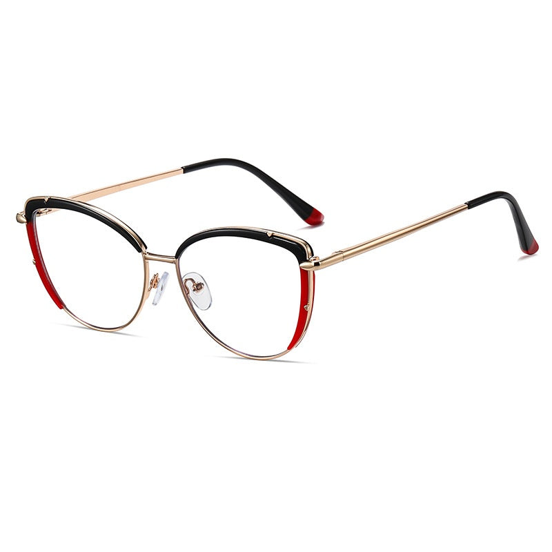 High quality computer reading glasses anti blur light computer cat eye glasses