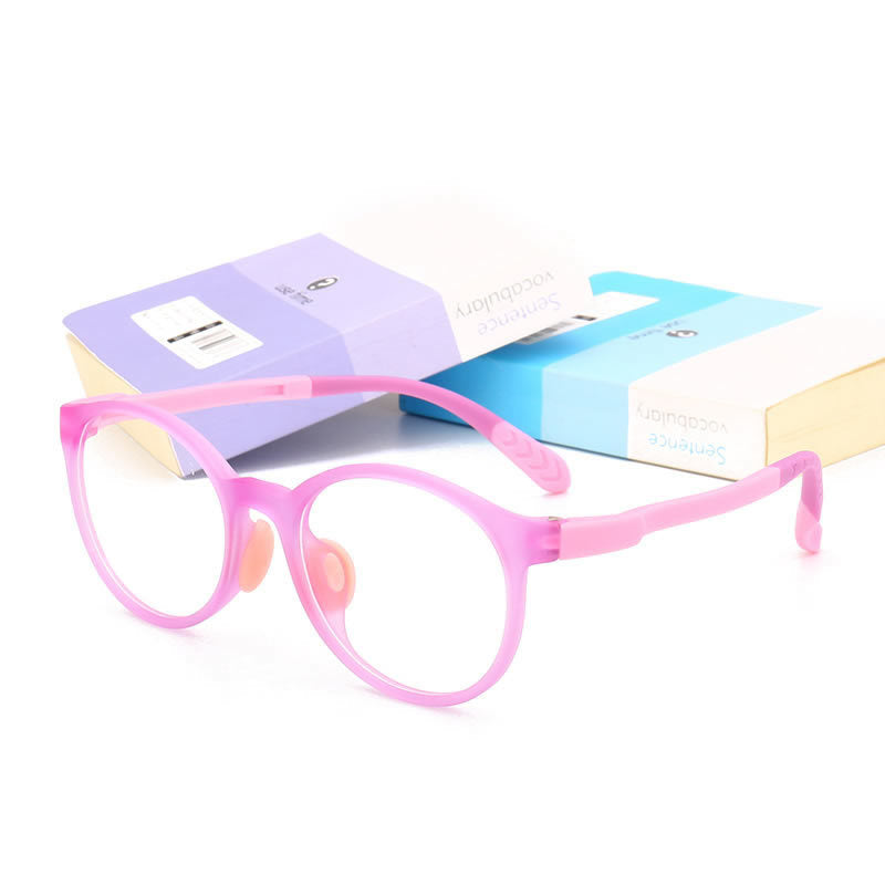 High quality comfort cute girl glasses candy colorful round frame glasses