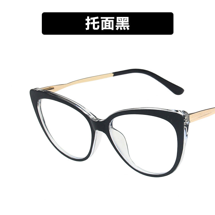 High quality anti blue light glasses double colorful metal frame fashion ins glasses