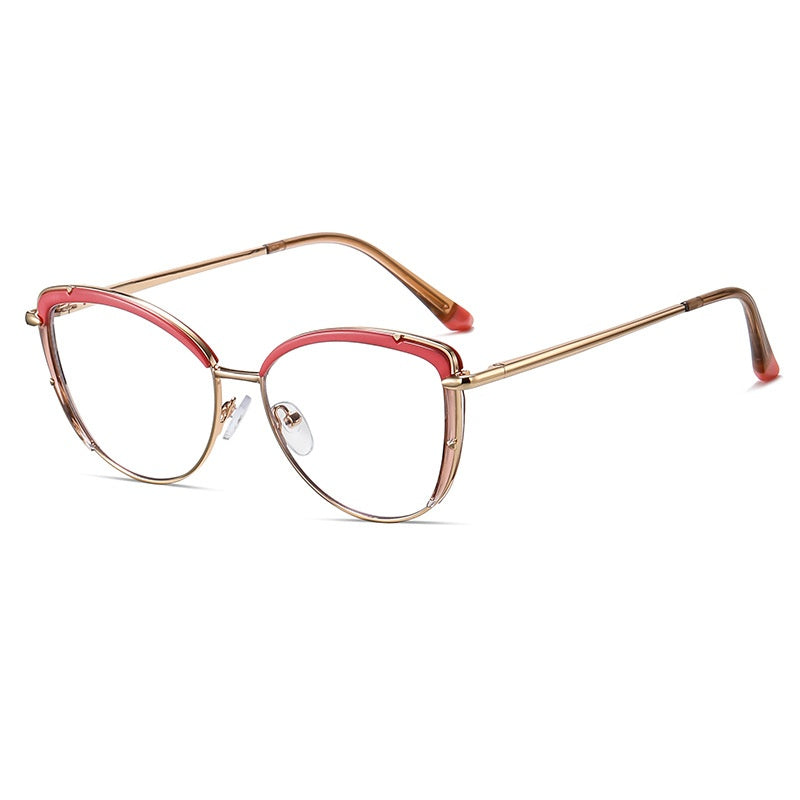 High quality computer reading glasses anti blur light computer cat eye glasses