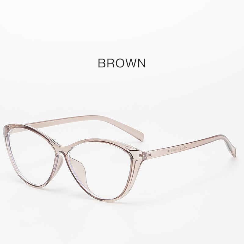 2025 Fashion TR90 Ultralight cat-eye frame for women ins retro anti-blue light glasses frame