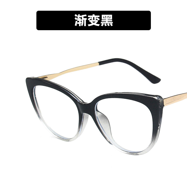 High quality anti blue light glasses double colorful metal frame fashion ins glasses