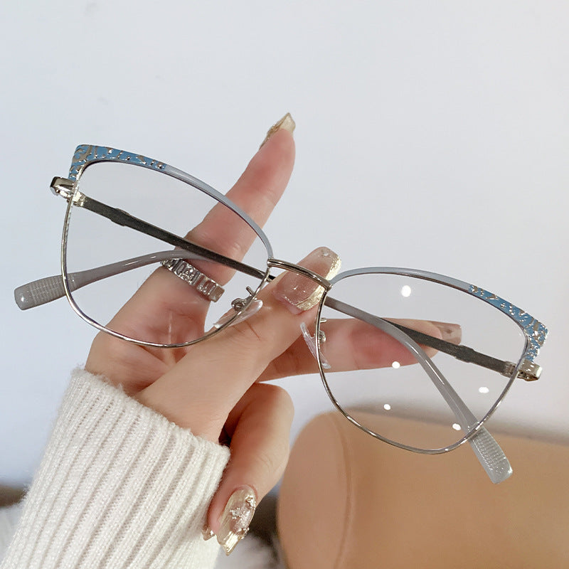 New fashion cat eye glasses anti blue light custom logo glasses