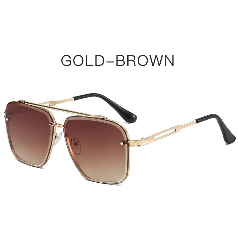 Fashion new style sunglasses uv400 luxury punk sunglasses metal frame sunglasses