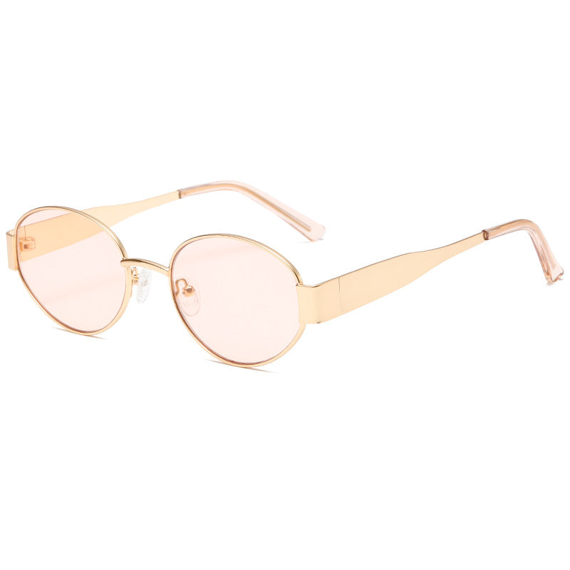 2025 New fashion small frame vintage sunglasses gradient colorful retro sunglasses