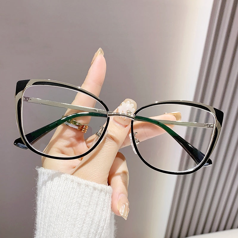 Fashion new style cat eye glasses anti blue light pink frame glasses