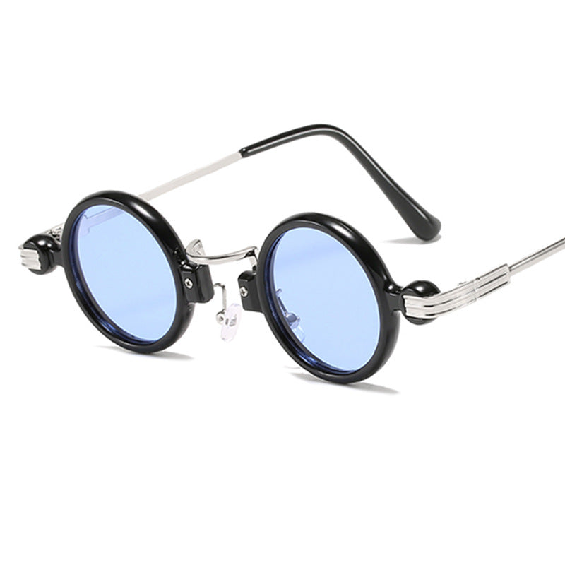 2025 Vintage metal frame reds lens sunglasses steam punk fashion sunglasses