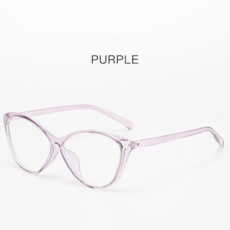 2025 Fashion TR90 Ultralight cat-eye frame for women ins retro anti-blue light glasses frame