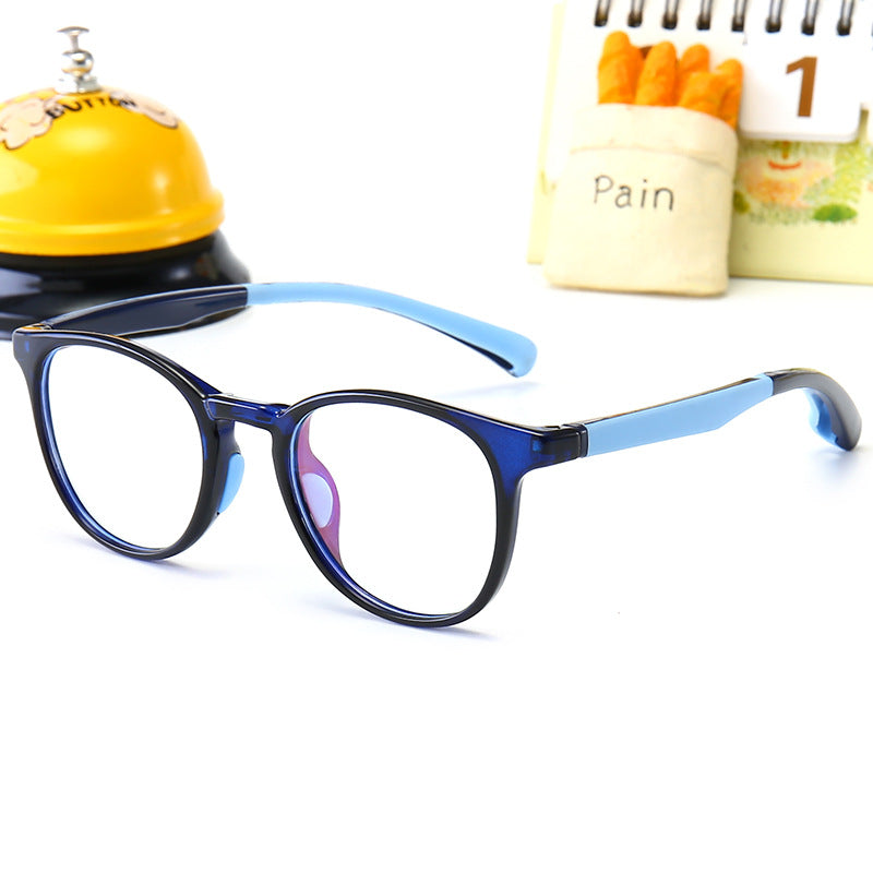 High quality anti blue light glasses round frame computer reading  kids glasses