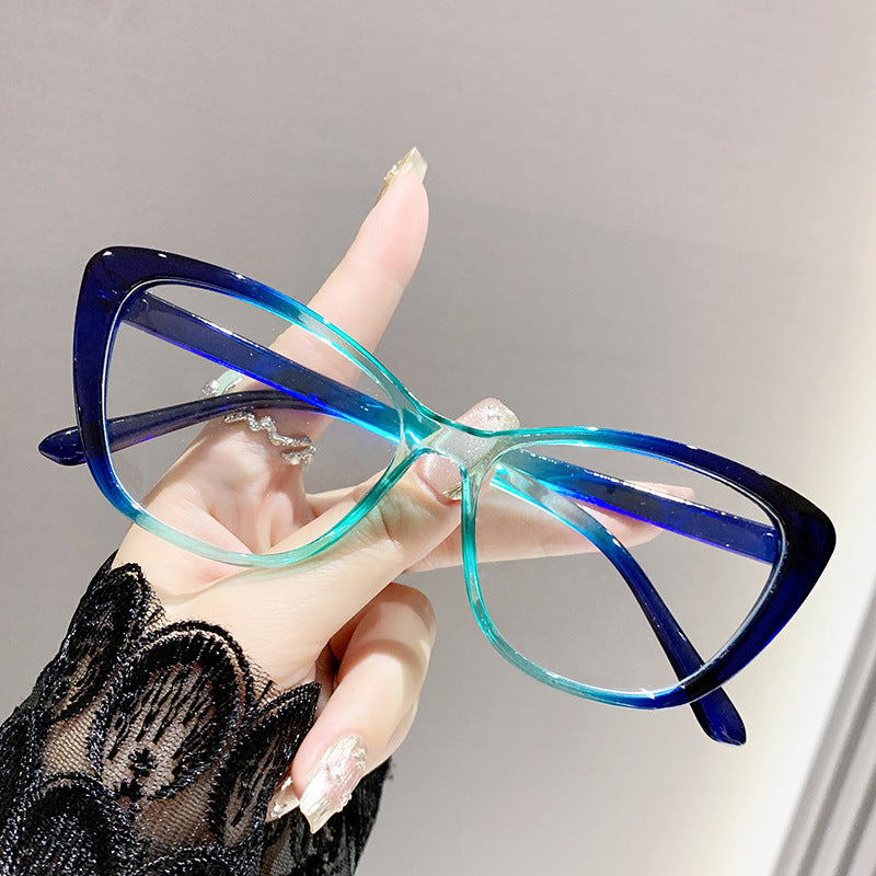 Fashion new style cat eye glasses tortoise shell anti blue light glasses frame