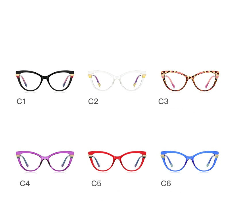 Fashion cat eye classical anti blue light glasses computer reading glasses