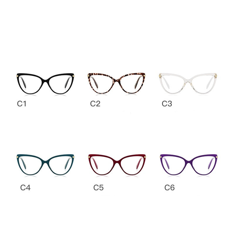 High quality leopard print glasses cat eye reading eyewear glasses computer glasses