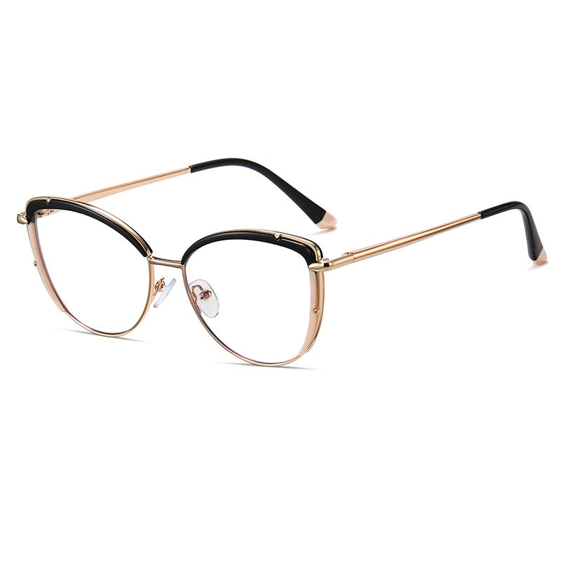 High quality computer reading glasses anti blur light computer cat eye glasses