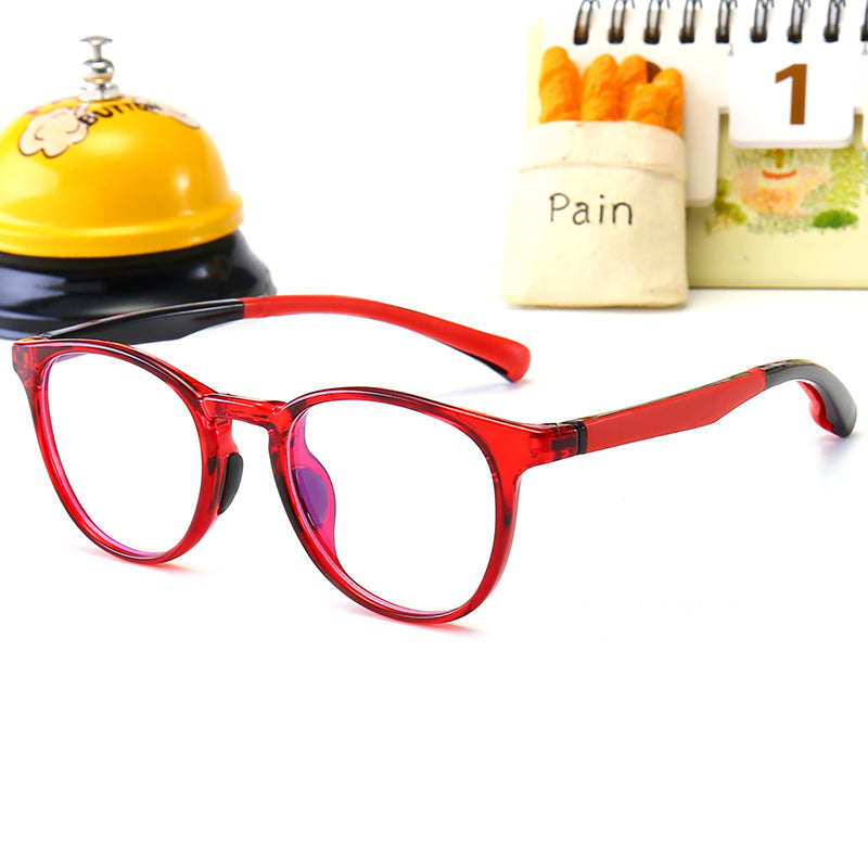 High quality anti blue light glasses round frame computer reading  kids glasses