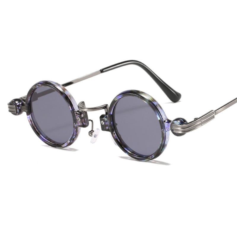 2025 Vintage metal frame reds lens sunglasses steam punk fashion sunglasses