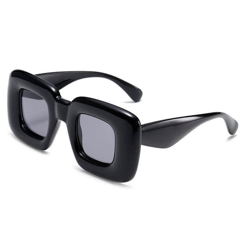 High quality Inflatable square frame funny sunglasses y2k candy colorful sunglasses