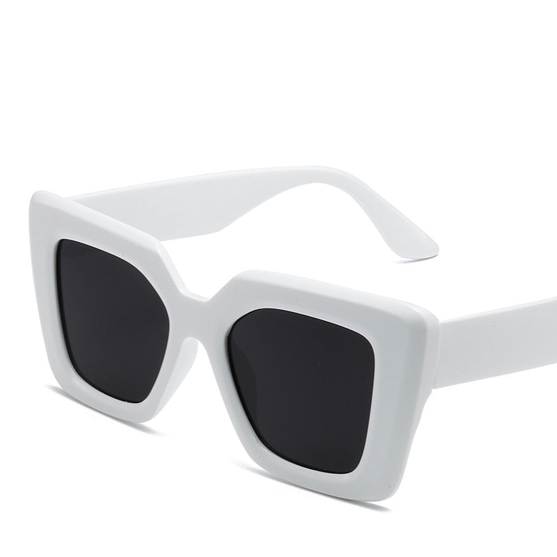 Custom logo candy colorful square frame sunglasses uv400 oversized sunglasses