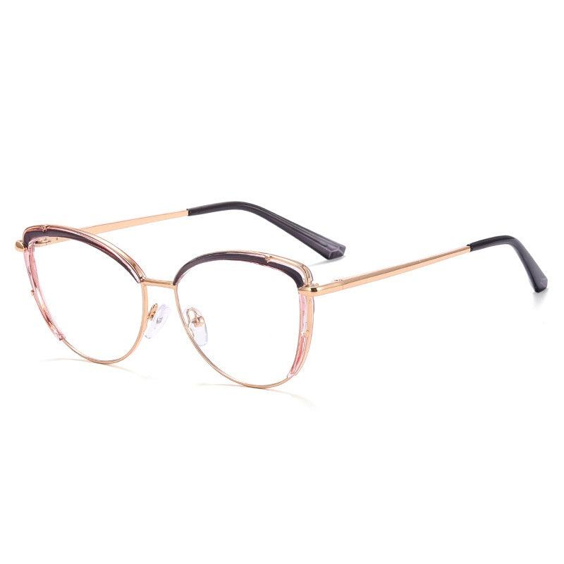 High quality computer reading glasses anti blur light computer cat eye glasses