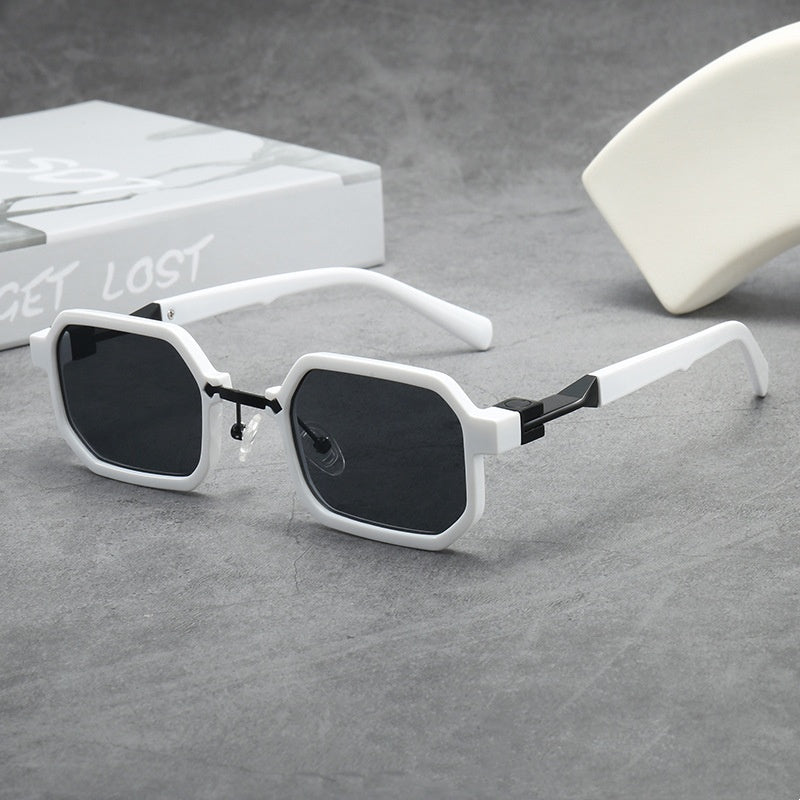 High quality square fashion sunglasses irregular frame tortoise shell sunglasses