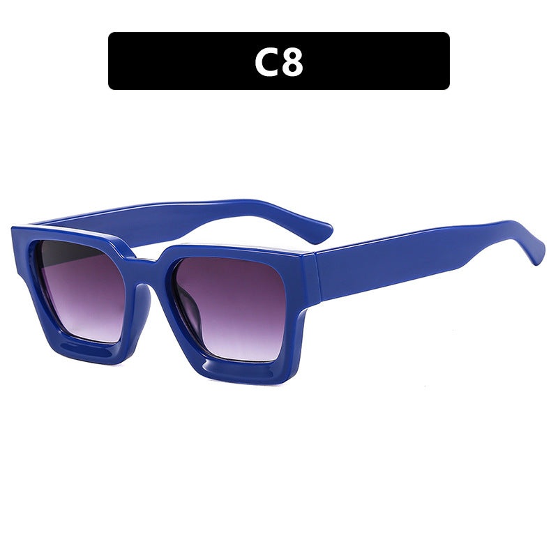 High quality square hot sale sunglasses leopard print oversized sunglasses