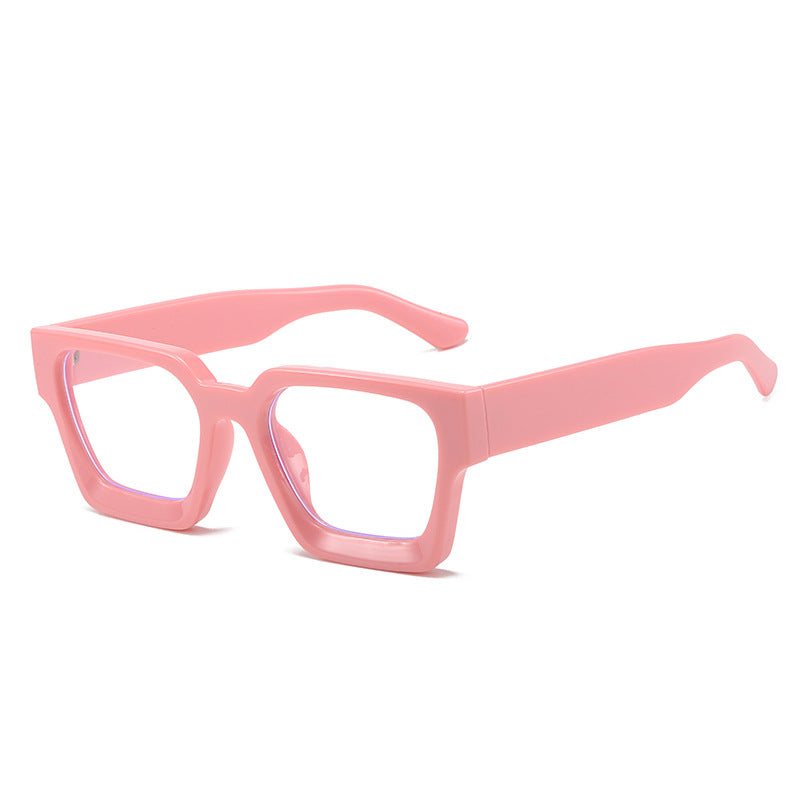 Classical glasses square leopard print glasses candy colorful anti blue light glasses