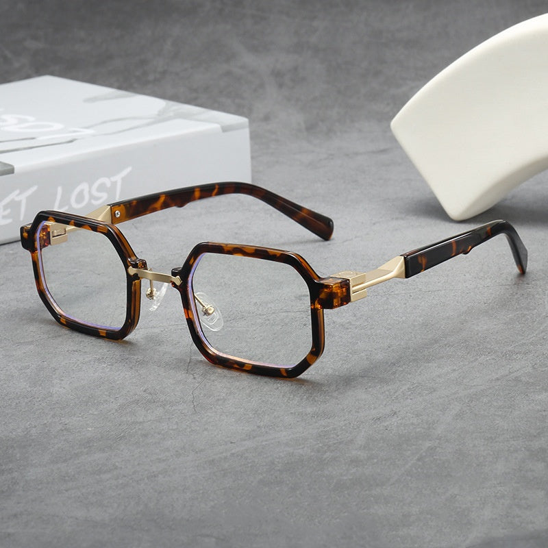 High quality square fashion sunglasses irregular frame tortoise shell sunglasses
