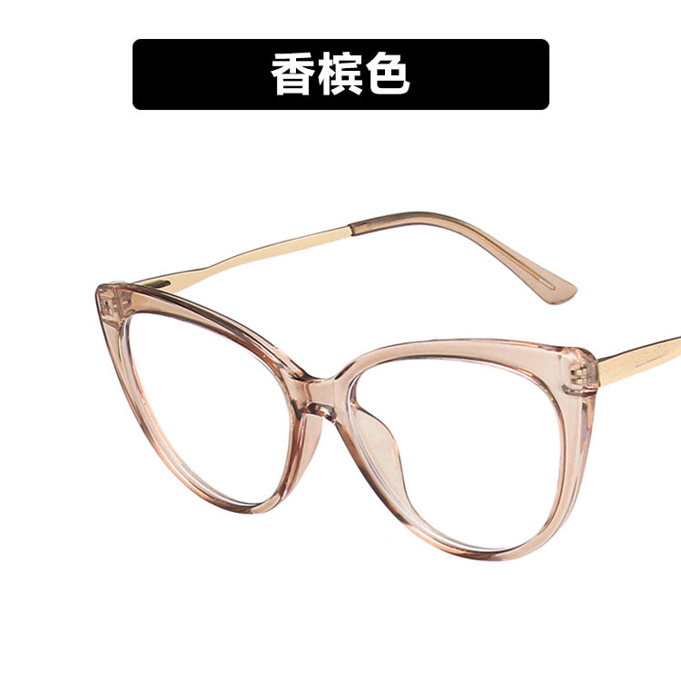 High quality anti blue light glasses double colorful metal frame fashion ins glasses