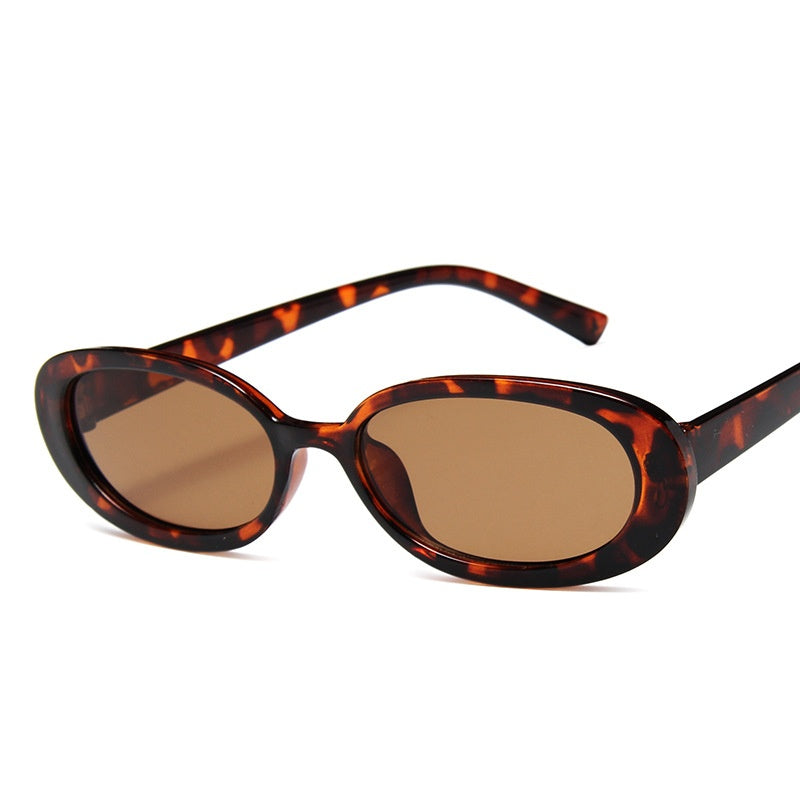 Fashion vintage pink frame sunglasses tortoise shell small oval custom logo sunglasses