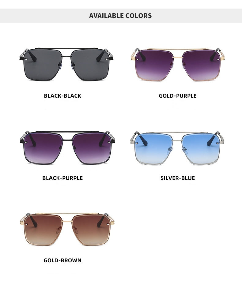 Fashion new style sunglasses uv400 luxury punk sunglasses metal frame sunglasses