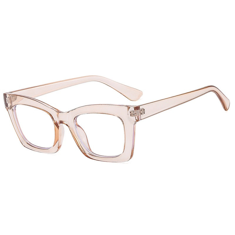 High quality double quality glasses leopard print square computer glasses