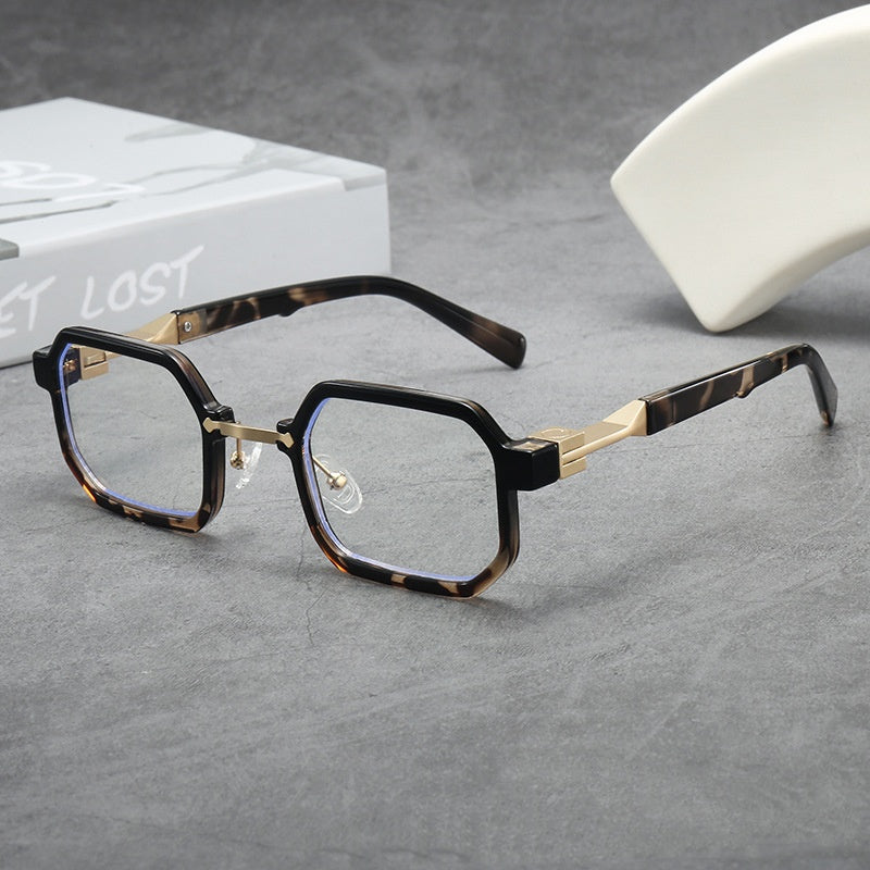 High quality square fashion sunglasses irregular frame tortoise shell sunglasses