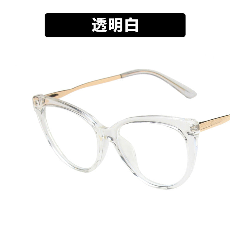 High quality anti blue light glasses double colorful metal frame fashion ins glasses