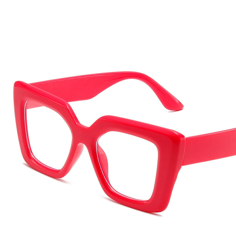 Custom logo candy colorful square frame sunglasses uv400 oversized sunglasses