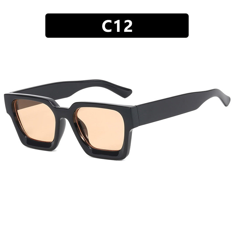 High quality square hot sale sunglasses leopard print oversized sunglasses
