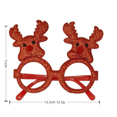 Christmas red green color kids sunglasses Deer shape kids fashion sunglasses