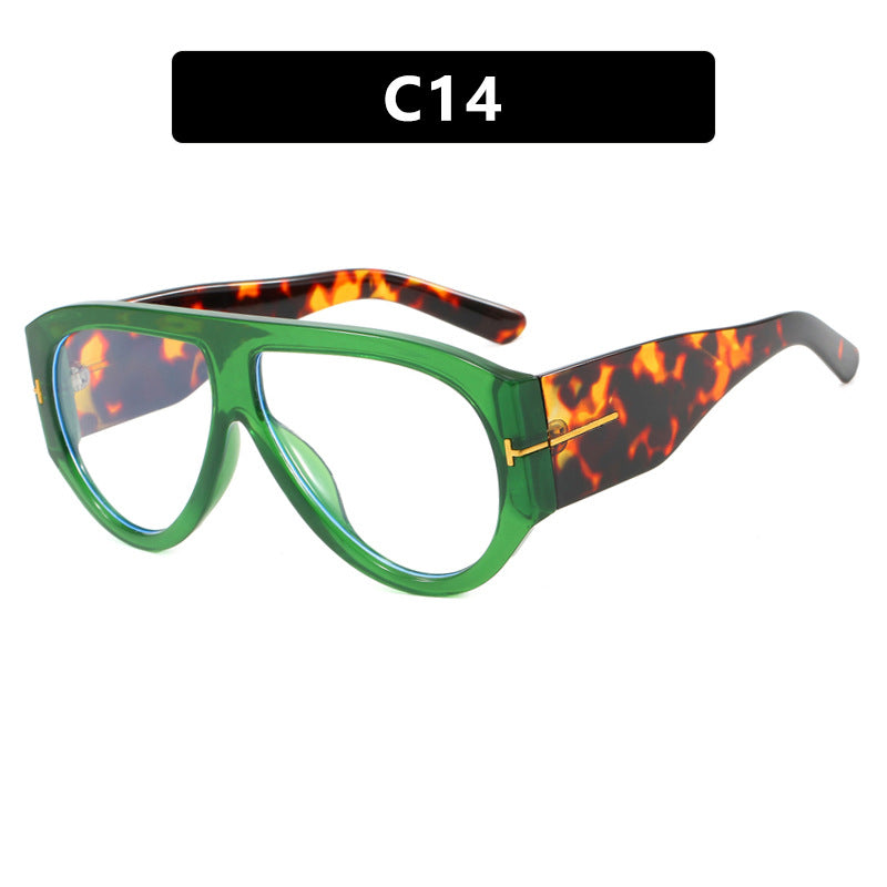 Brand designer tortoise shell sunglasses hot sale gradient colorful round sunglasses