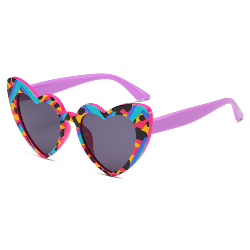 Wholesale candy colorful fashion sunglasses love heart shape party funny sunglasses