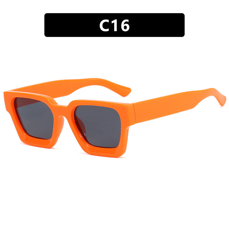 High quality square hot sale sunglasses leopard print oversized sunglasses