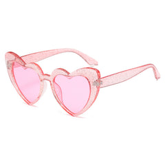 Wholesale candy colorful fashion sunglasses love heart shape party funny sunglasses