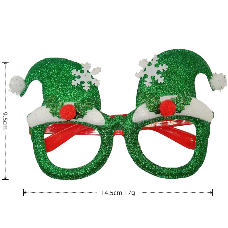 Christmas red green color kids sunglasses Deer shape kids fashion sunglasses