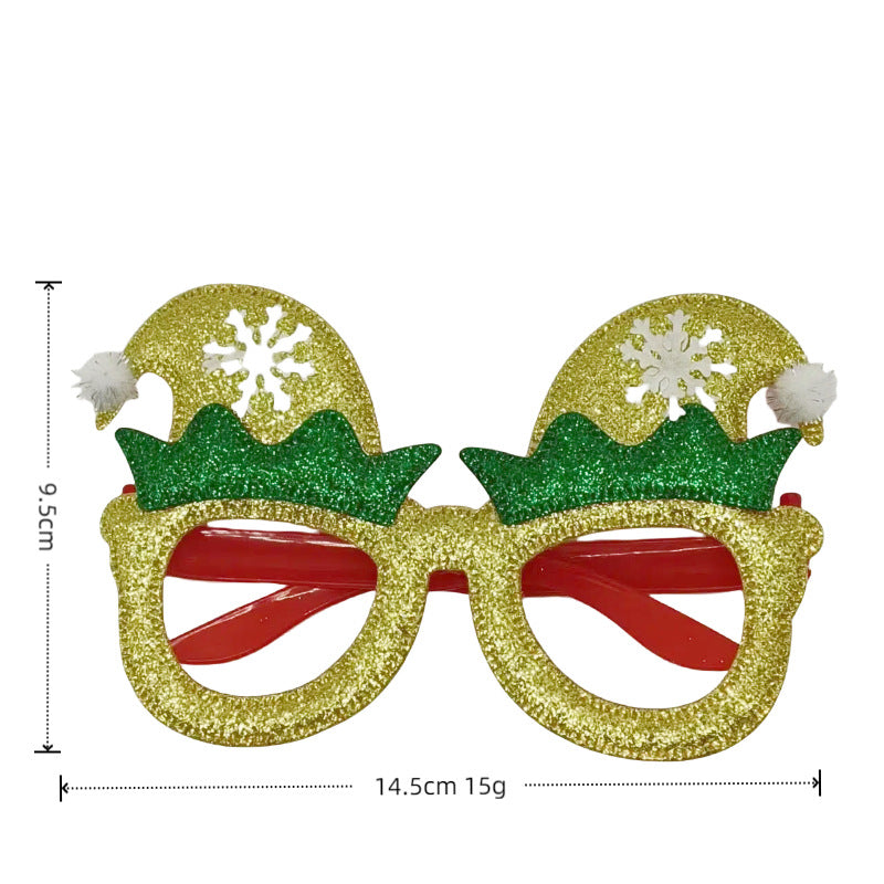 Christmas red green color kids sunglasses Deer shape kids fashion sunglasses