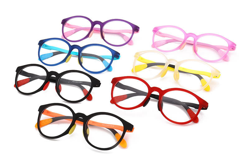 High quality comfort cute girl glasses candy colorful round frame glasses