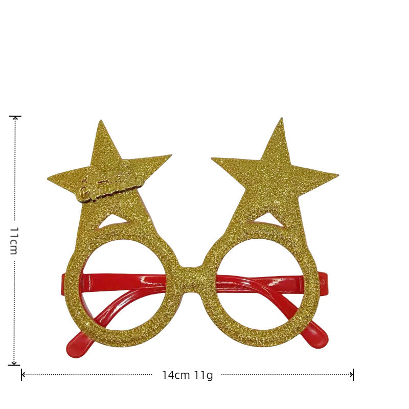 Christmas red green color kids sunglasses Deer shape kids fashion sunglasses