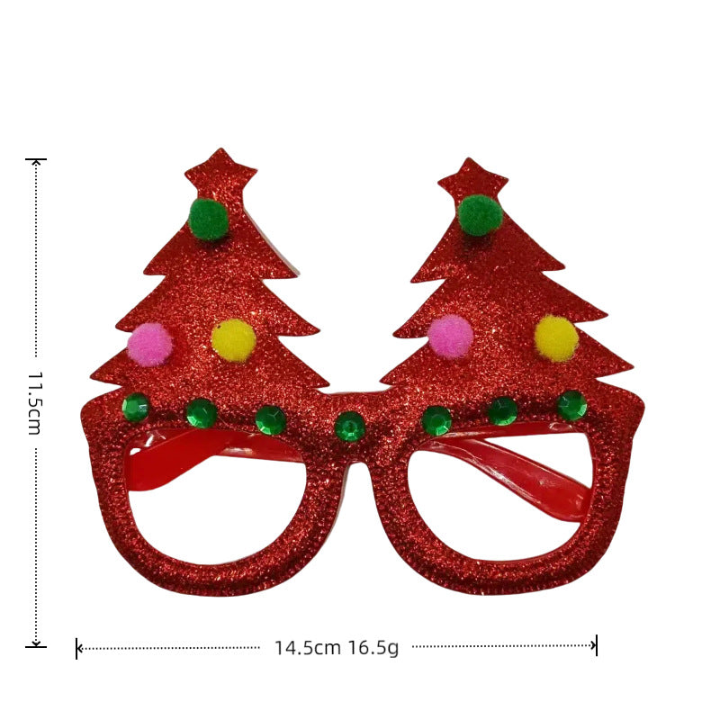 Christmas red green color kids sunglasses Deer shape kids fashion sunglasses