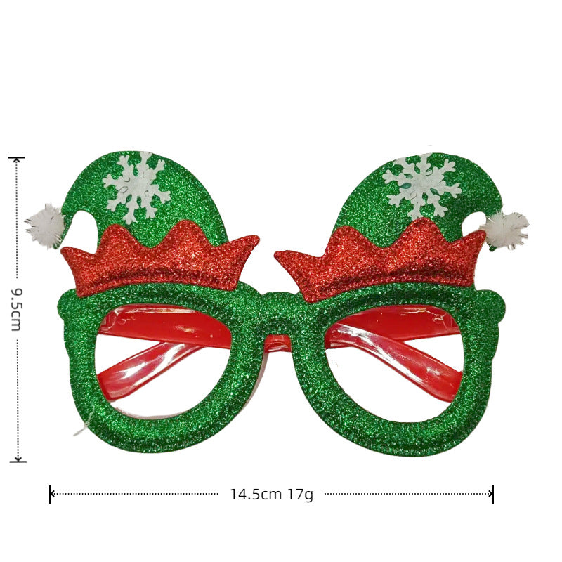 Christmas red green color kids sunglasses Deer shape kids fashion sunglasses