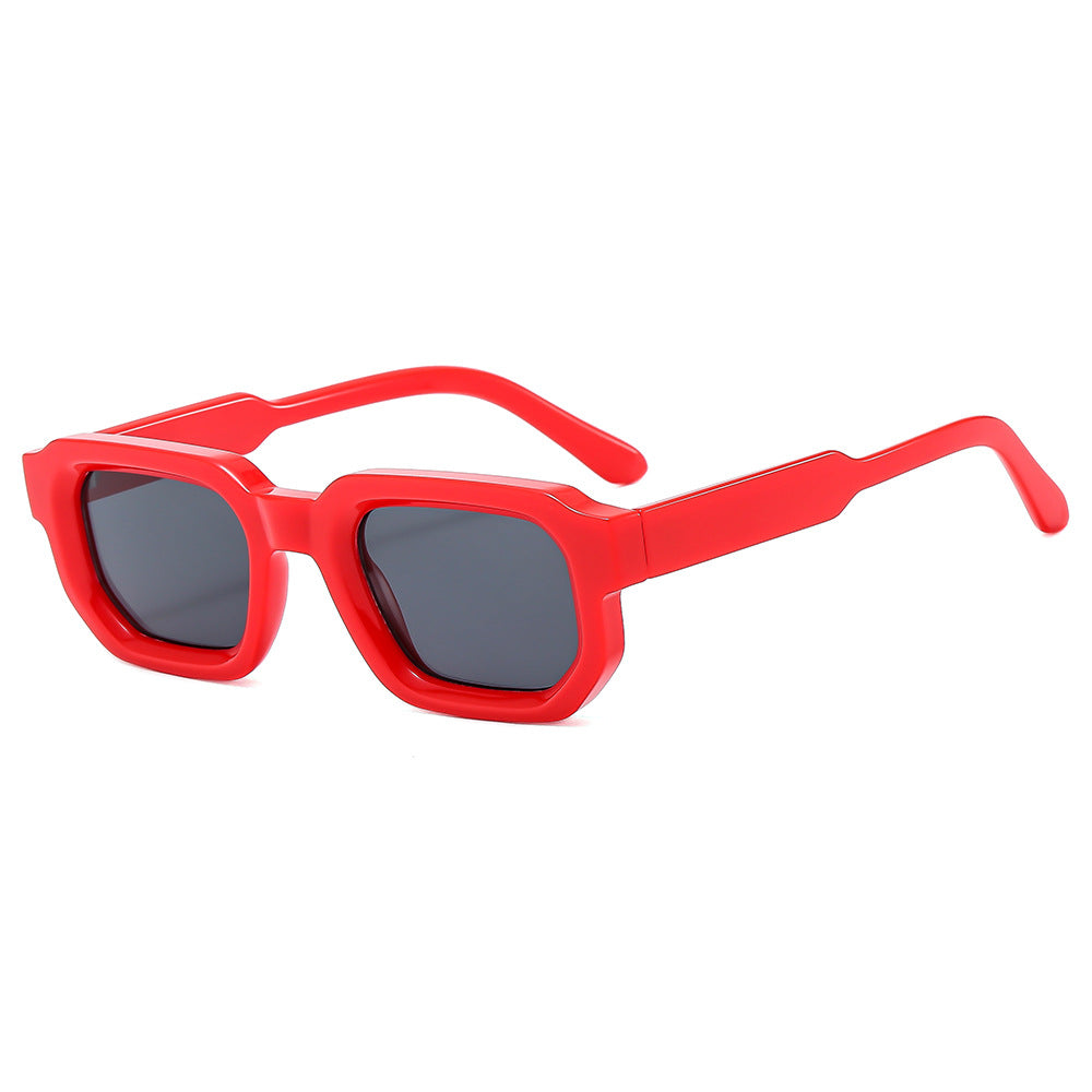 Square Frame Sunglasses Retro Square Thickened Small Frame Fashion Sunglasses Ladies Sunglasses